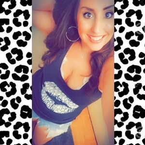 🖤🤍EUC Bella Canvas "Leopard🐆Lips💋 Racerback Tank Top" Black🖤White🤍Sz XL